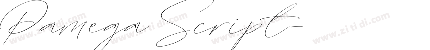 Pamega Script字体转换